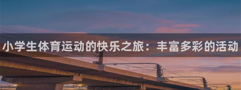尊龙官方正版app娱乐平台：小学生体育运动的快乐之旅
