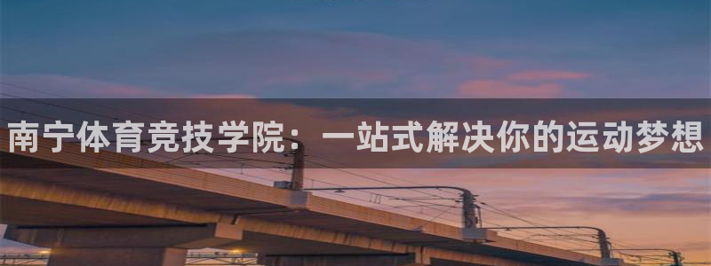 尊龙官方正版app集团简介：南宁体育竞技学院：一站式