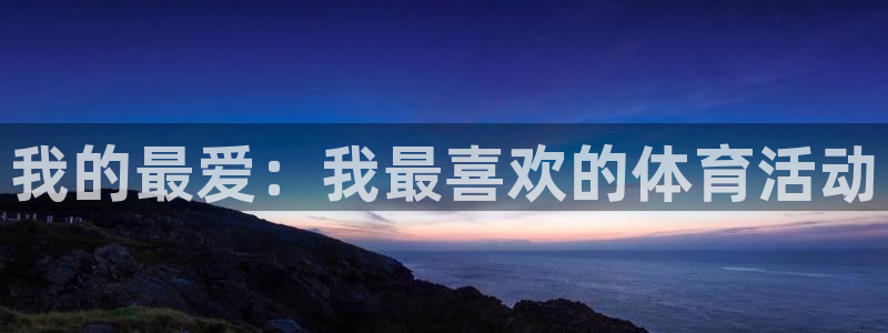 尊龙官网下载：我的最爱：我最喜欢的体育活动