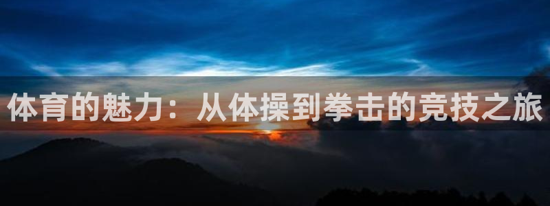 尊龙官方正版app娱乐网站：体育的魅力：从体操到拳击